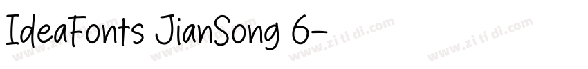 IdeaFonts JianSong 6字体转换